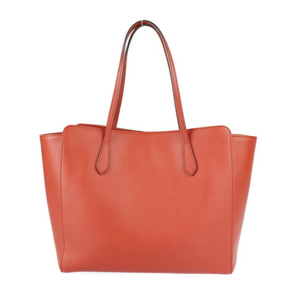 GUCCI Red Leather Tote Bag - Picture 3 of 9